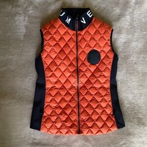 Vestrum Murcia Orange Quilted Women's equestrian riding Vest size L